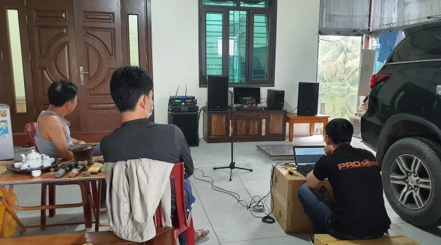 Lắp đặt hệ thống âm thanh gia đình 4Acoustic tại Hải Dương