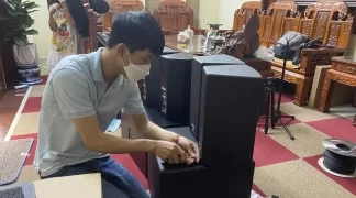 Lắp đặt hệ thống âm thanh gia đình NEXO cho anh khách ở Trần Cung, Hà Nội
