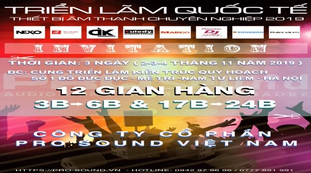 Thư mời tham dự triển lãm âm thanh quốc tế Plase Show