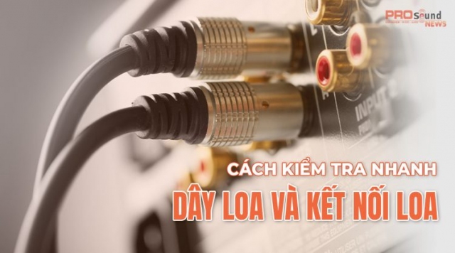 Cách kiểm tra nhanh dây loa và kết nối loa