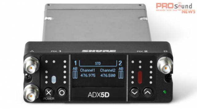 Shure ra mắt thiết bị thu di động ADX5D kỹ thuật số Axient