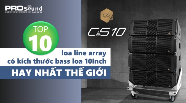 TOP 10 dòng loa line array có kích thước bass loa 10 inch HAY NHẤT THẾ GIỚI