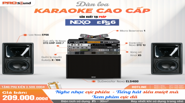 Dàn Karaoke Gia Đình Cao Cấp NEXO EPS6 Lên Đến Hơn 200 Triệu Đồng!!!