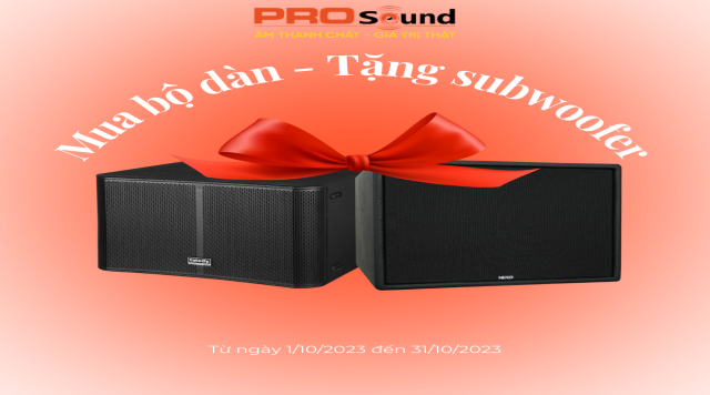 Khuyến mại mua bộ dàn – Tặng loa subwoofer