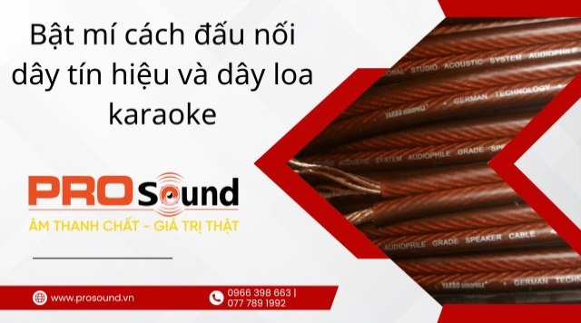 Bật mí cách đấu nối dây tín hiệu và dây loa karaoke 