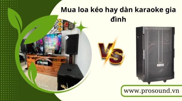 Mua loa kéo hay dàn karaoke gia đình 