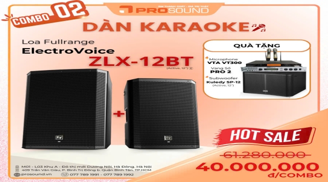 Dàn karaoke cao cấp, chuyên nghiệp cho gia đình mới 2025