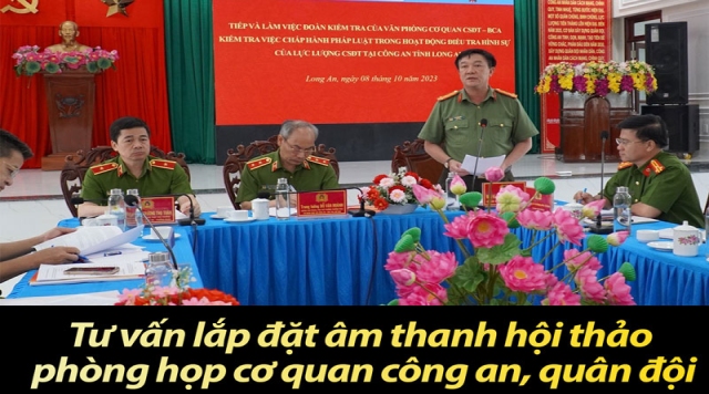 Tư vấn lắp đặt âm thanh hội thảo, phòng họp tại các cơ quan công an, quân đội