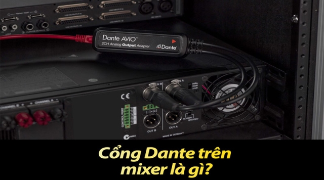 Cổng Dante trên mixer là gì?