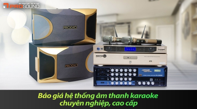 Báo giá hệ thống âm thanh karaoke chuyên nghiệp, cao cấp