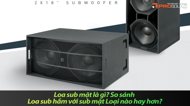 Loa sub mặt là gì? So sánh Loa sub hầm với sub mặt Loại nào hay hơn?