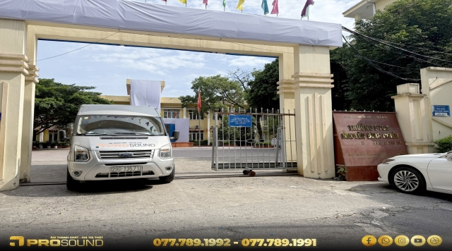 Hoàn thiện hệ thống âm thanh trợ giảng cho trường PTCS Nguyễn Đình Chiểu