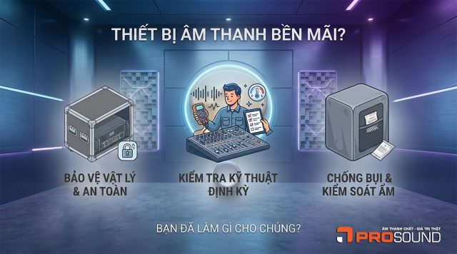 Bí quyết bảo quản thiết bị âm thanh kéo dài tuổi thọ