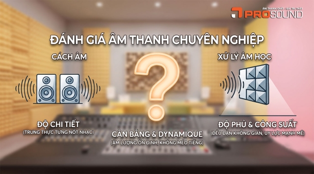 Các tiêu chí đánh giá một hệ thống âm thanh chuyên nghiệp đạt chuẩn