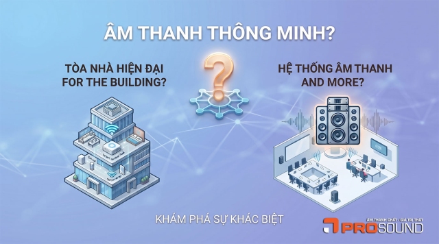 Hệ thống âm thanh thông minh trong tòa nhà hiện đại