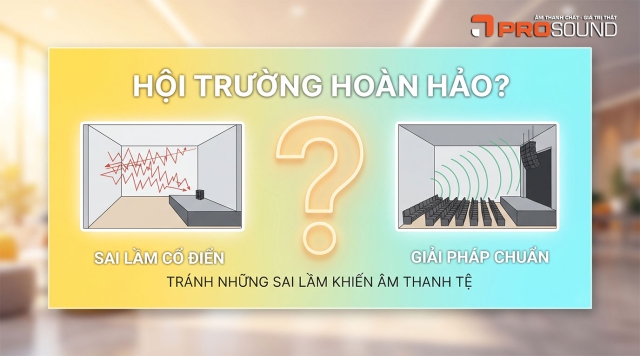 Những sai lầm khi setup thiết kết hệ thống âm thanh hội trường và cách tránh