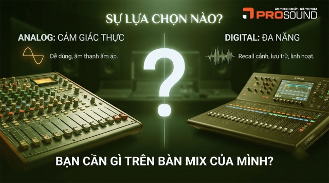 So sánh mixer analog và mixer digital: Nên mua mixer loại nào?