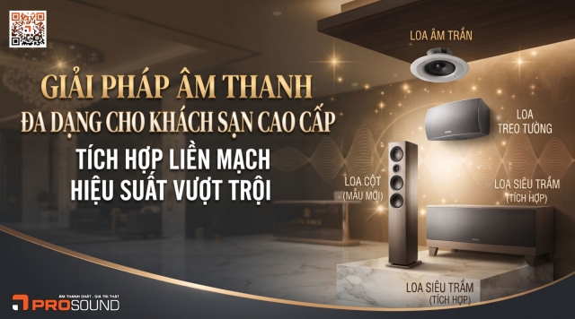 Chọn loa treo tường hay loa âm trần cho khách sạn cao cấp