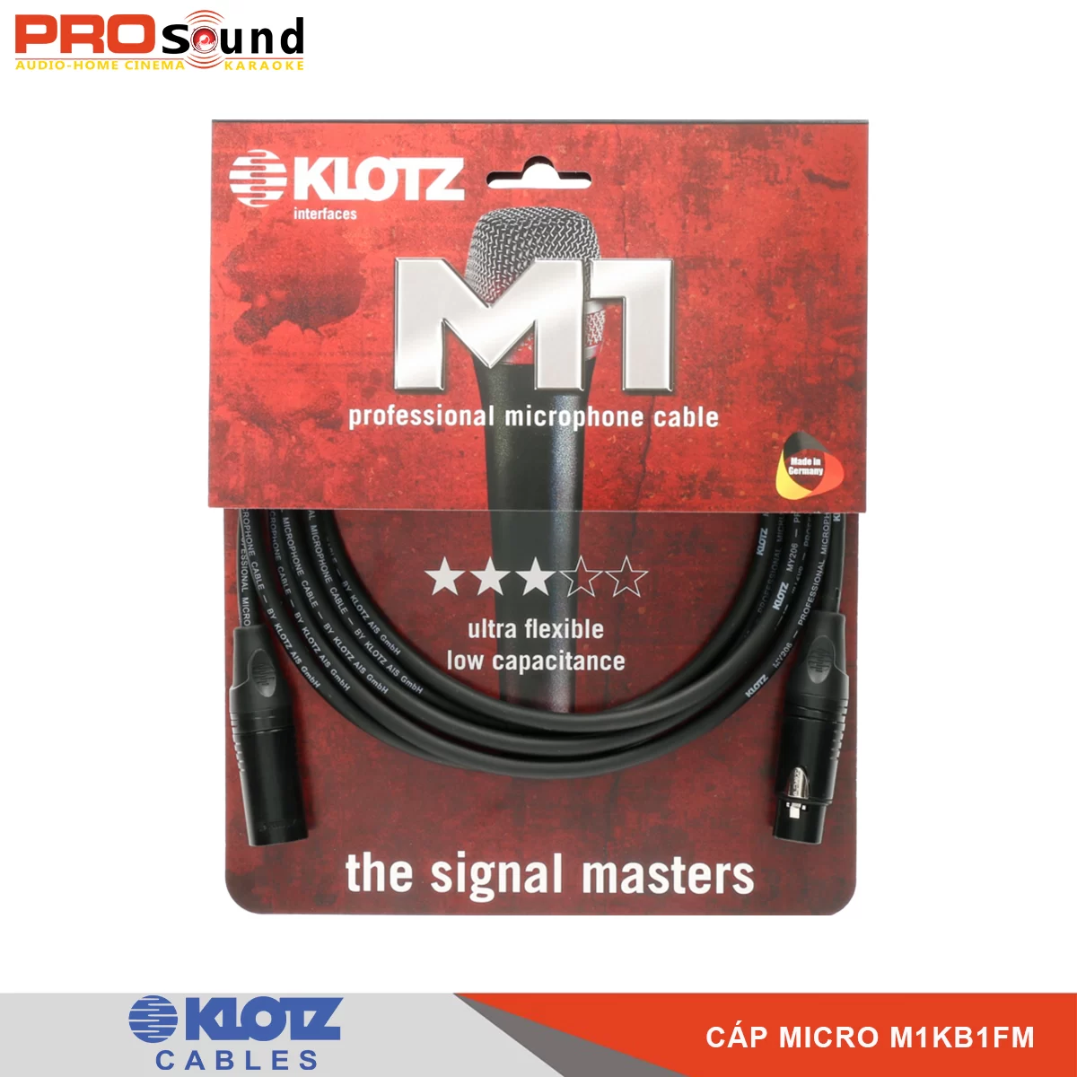 Cáp micro chuyên nghiệp M1KB1FM