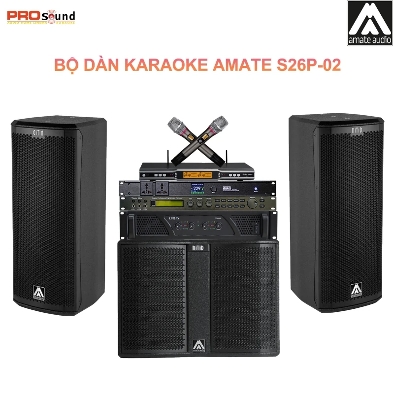 Dàn Karaoke Gia Đình Amate S26P-02