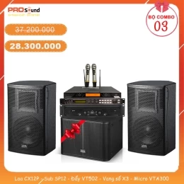 Dàn karaoke Combo Kuledy CX12P-SP12 (Combo 3)