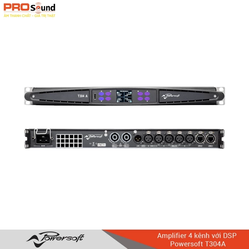 Amplifier 4 kênh với DSP Powersoft T304A