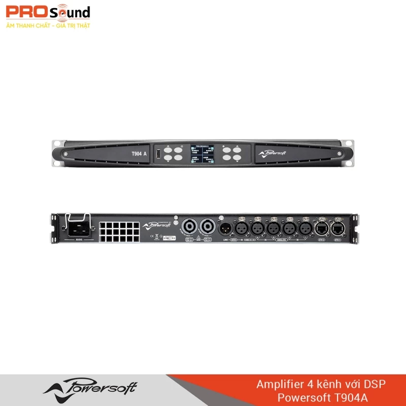 Amplifier 4 kênh với DSP  Powersoft T904A