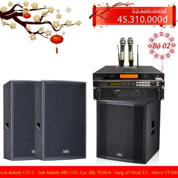 [Bộ 2] Dàn karaoke khuyến mãi Tết Kuledy CX12 
