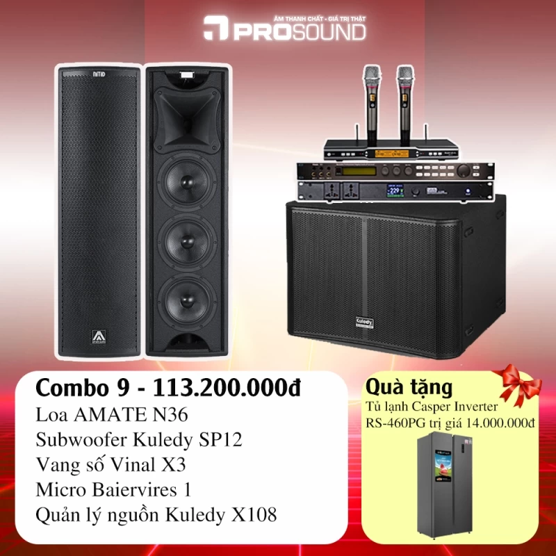 Bộ karaoke khuyến mại 8-3 Amate N36 (Bộ 9)