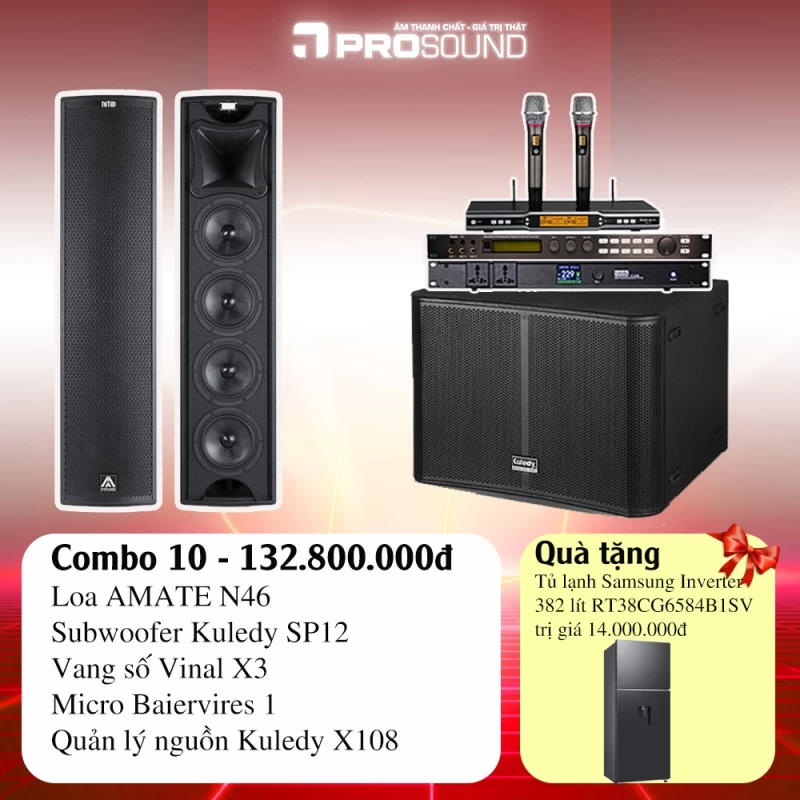 Bộ karaoke khuyến mại 8-3 Amate N46  (Bộ 10)