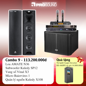 Bộ karaoke khuyến mại 8-3 Amate N36 (Bộ 9)