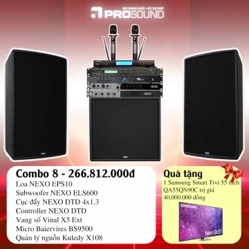 Dàn karaoke khuyến mãi 8-3 Nexo ePS10 (Bộ 8)  