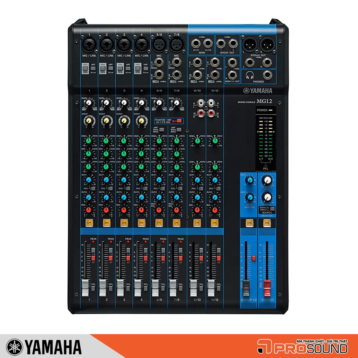 Bàn mixer Yamaha MG12 Pro Sound Việt Nam