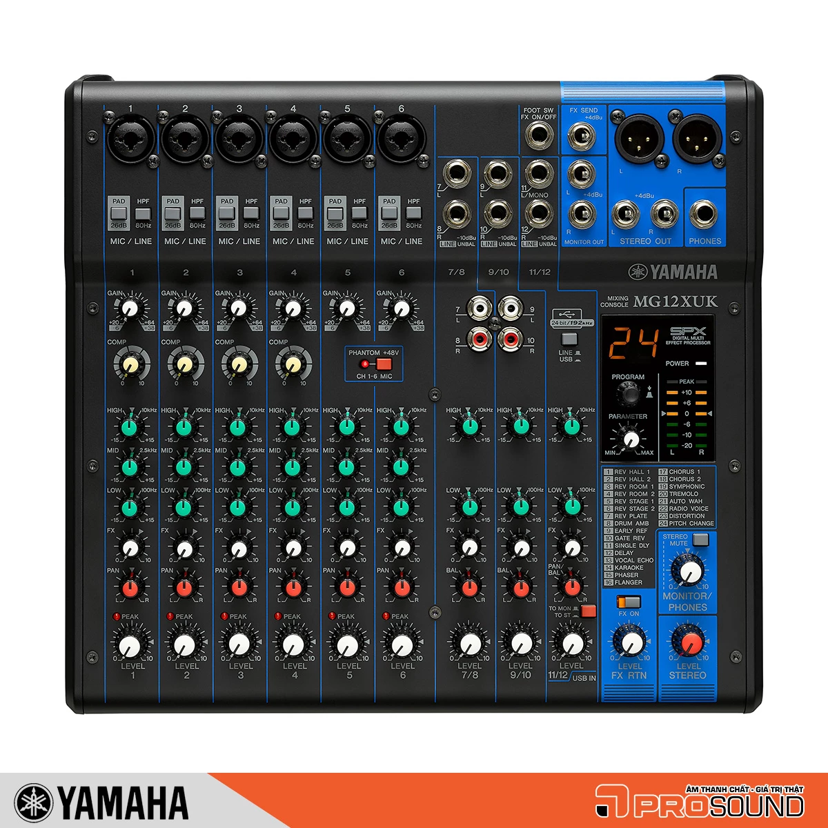 Bàn mixer Yamaha MG12XUK