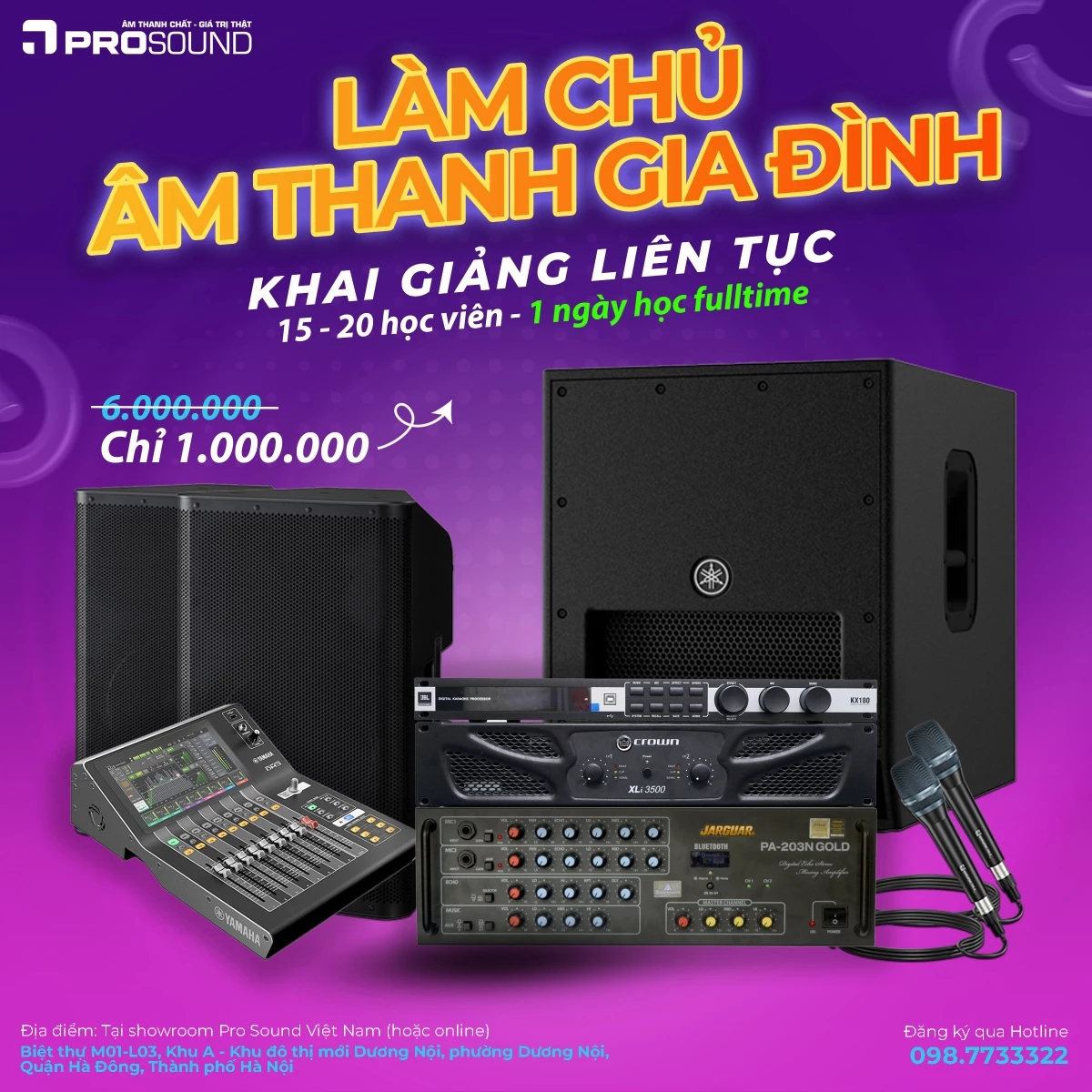 Khóa Học Làm Chủ Âm Thanh Gia Đình