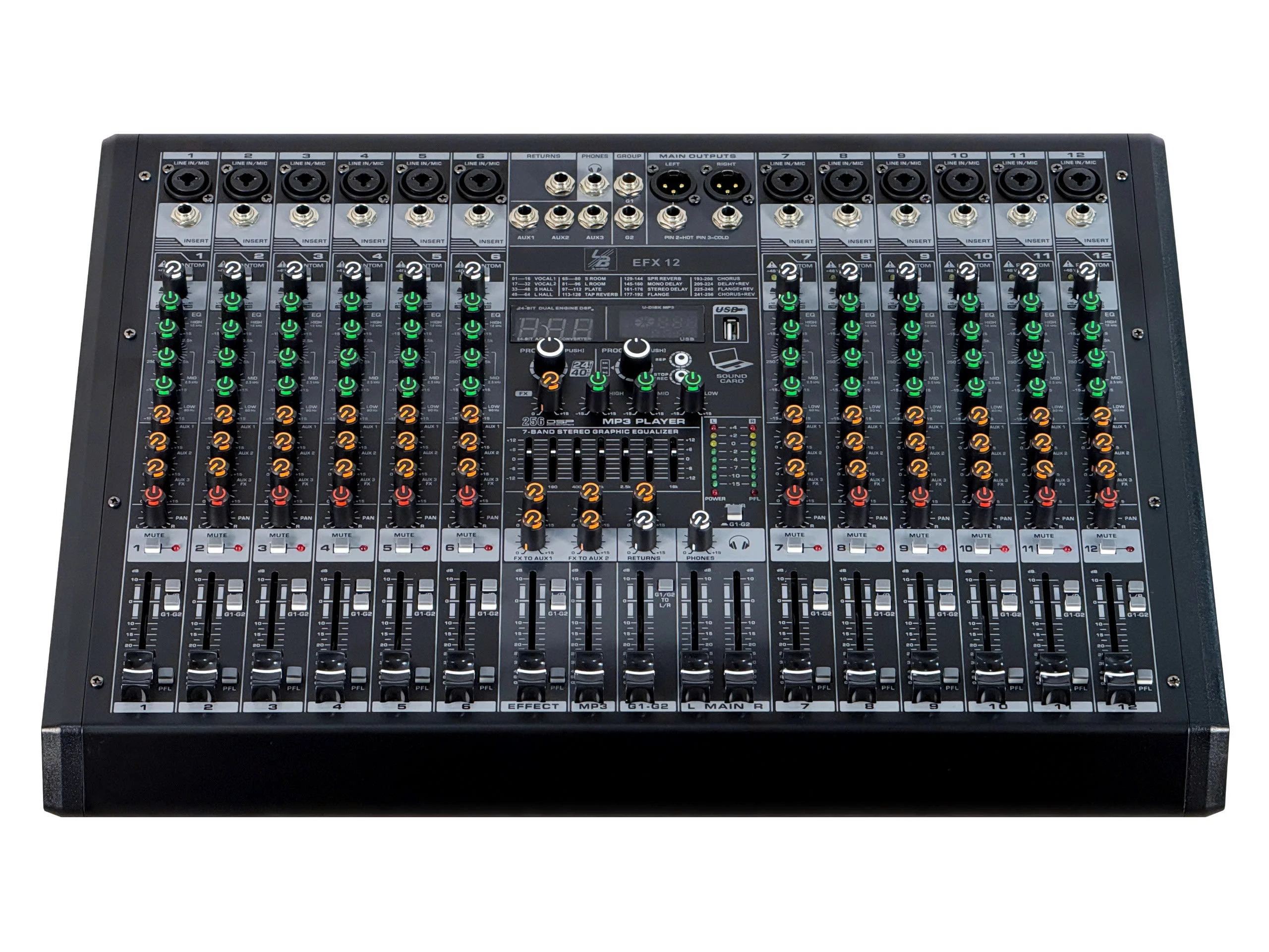 Mixer LB Audio - LB EFX12
