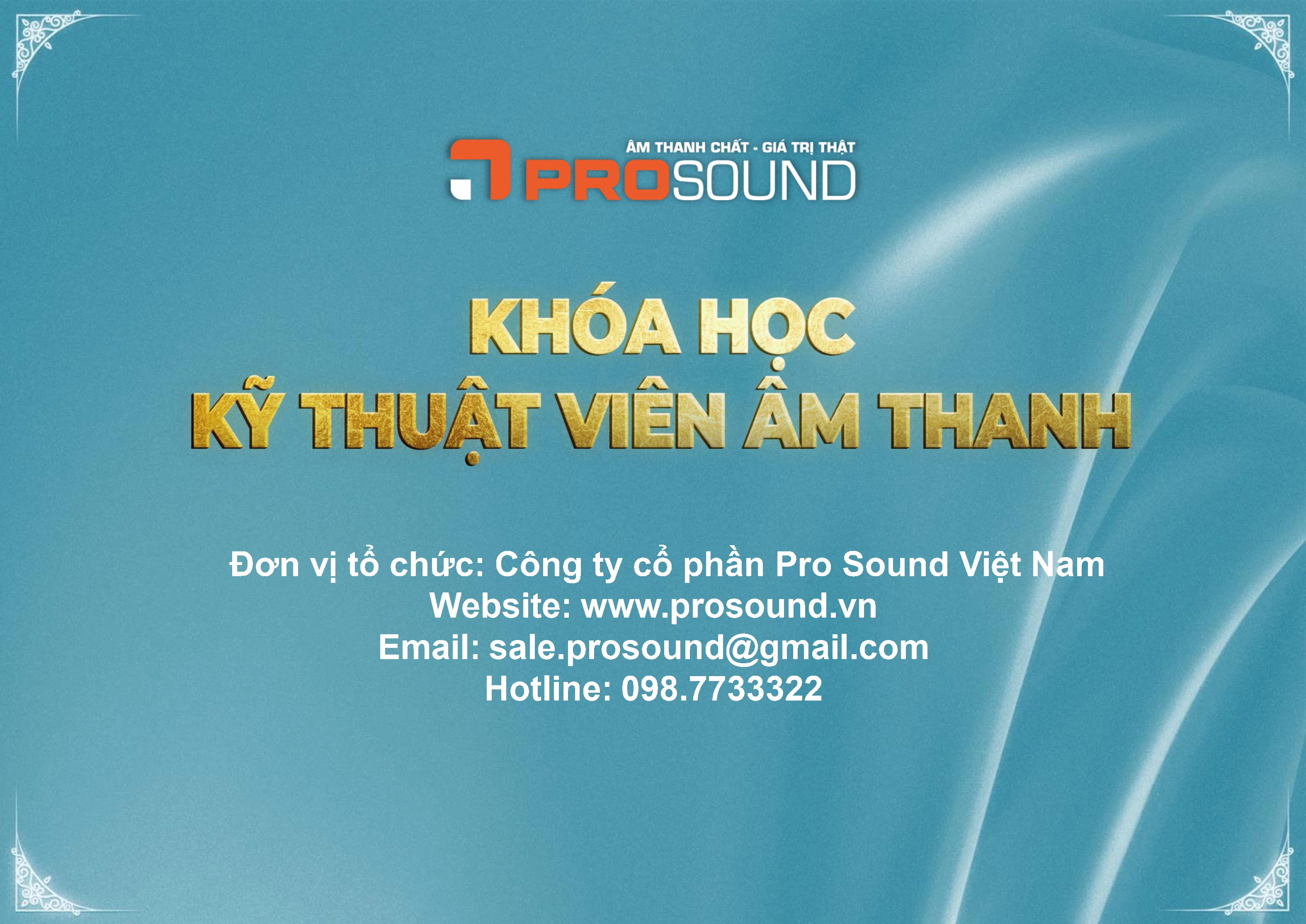 Khóa Học Kỹ Thuật Viên Âm Thanh Chuyên Nghiệp