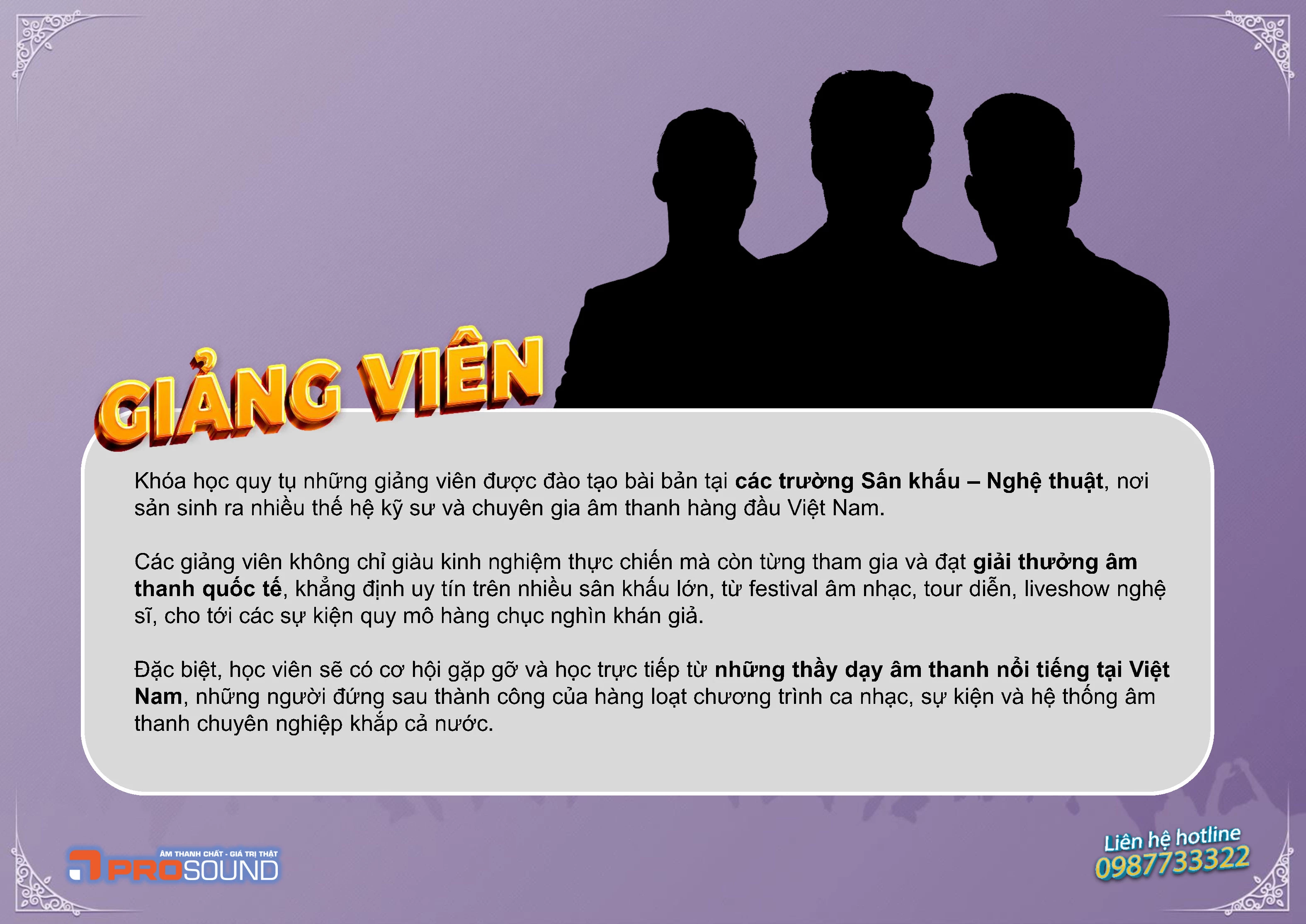 Khóa Học Kỹ Thuật Viên Âm Thanh Chuyên Nghiệp