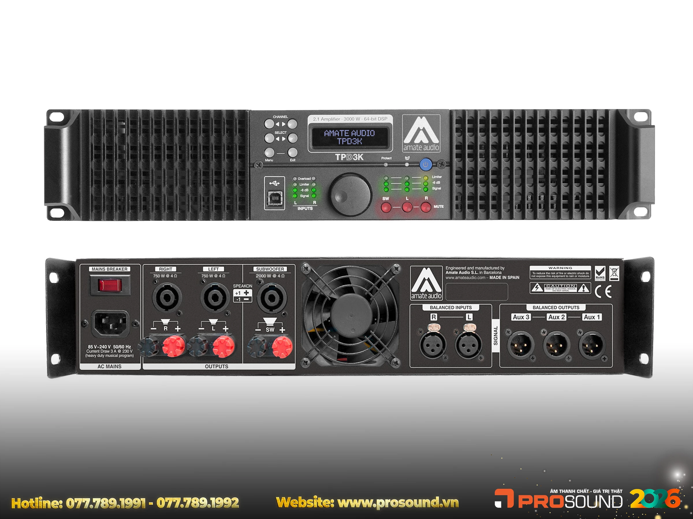 Amplifier Amate TPD3K