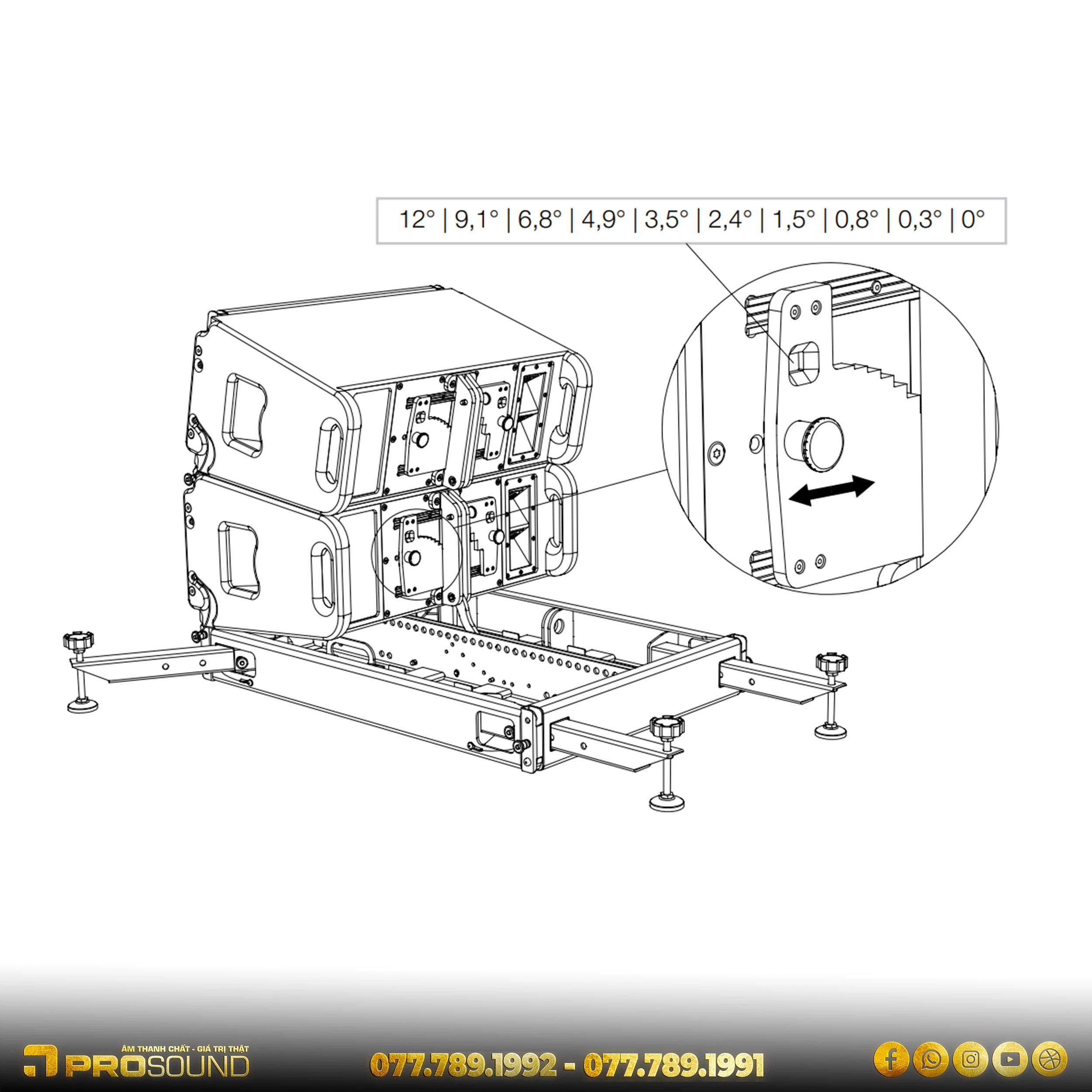 Giá treo TW AUDiO RF600