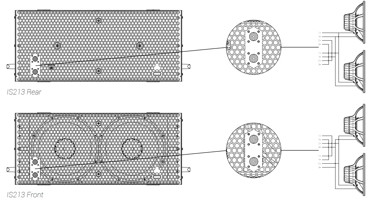 bản vẽ cấu tạo Loa Subwoofer Adamson IS213