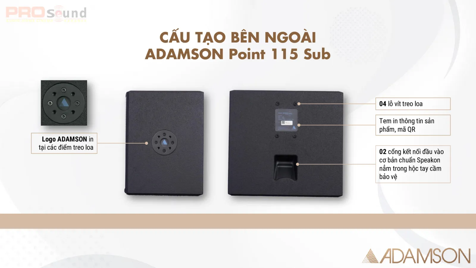 thùng loa adamson point 115