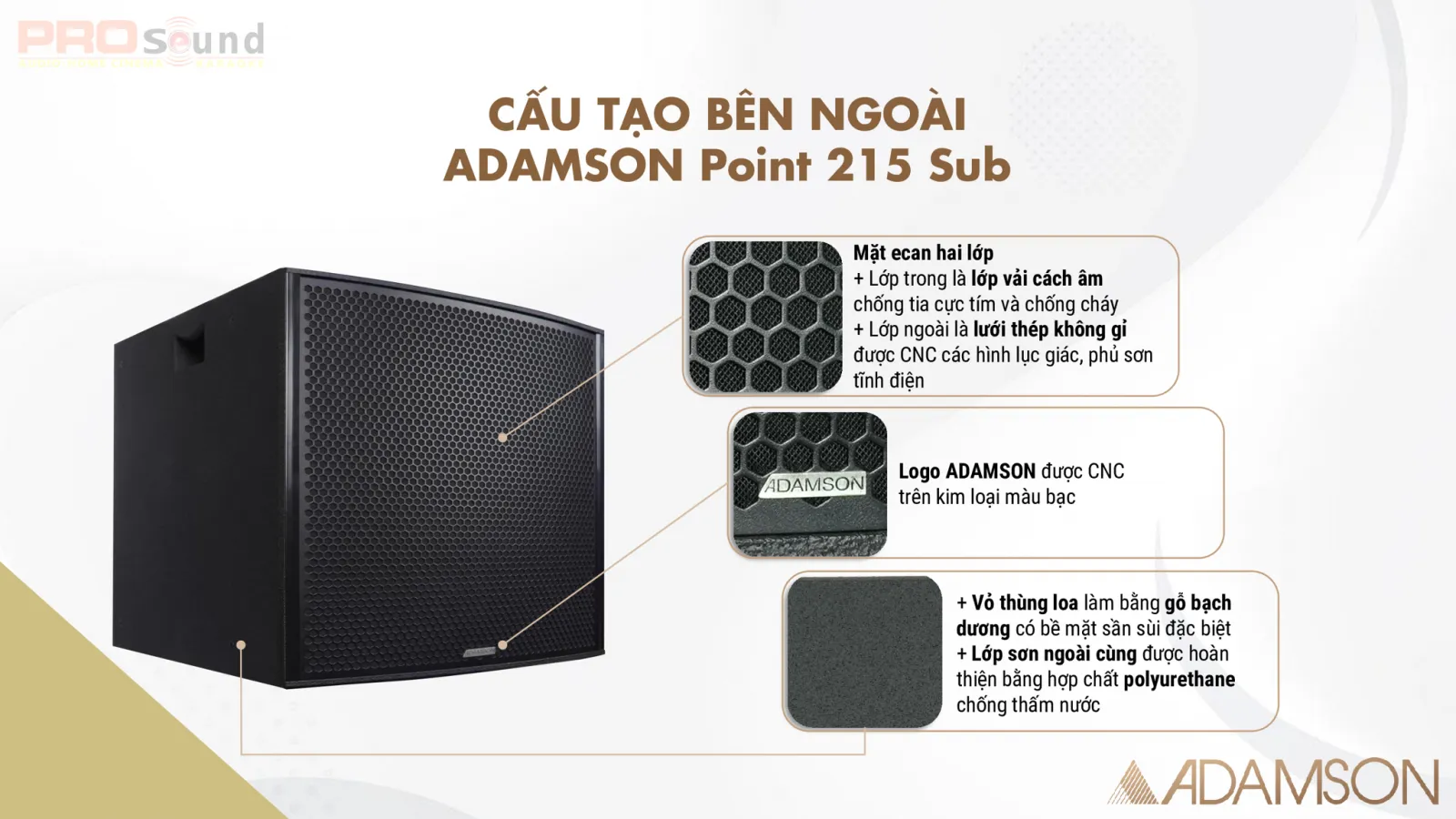 thiết kế của loa ADAMSON Point 215 Sub (1)