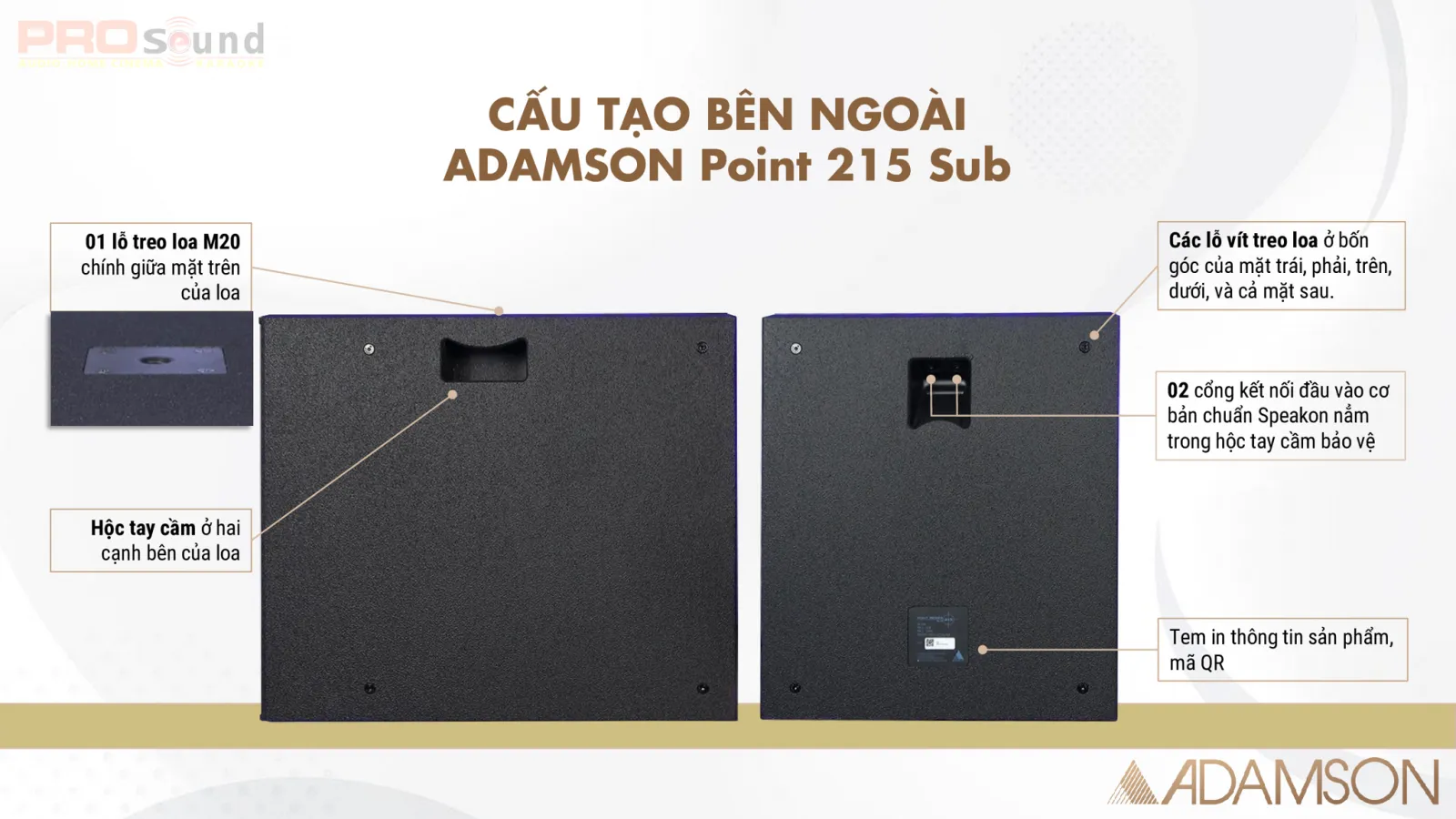 thùng loa của loa ADAMSON Point 215 Sub (2)
