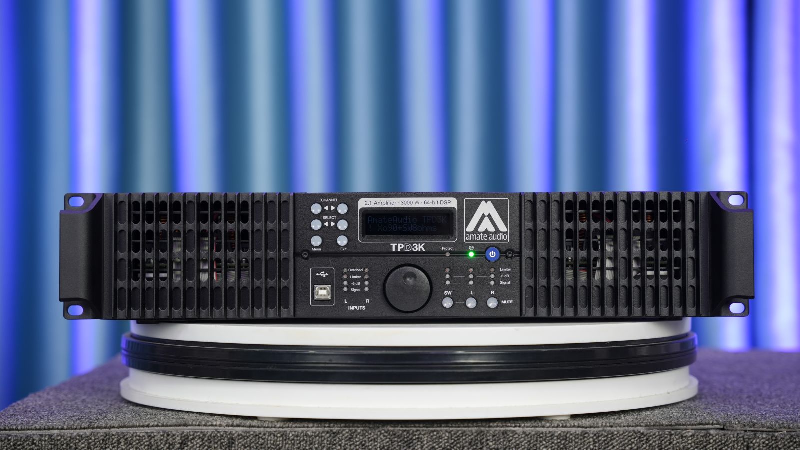 các nút điều khiển của amplifier amate tpd3k