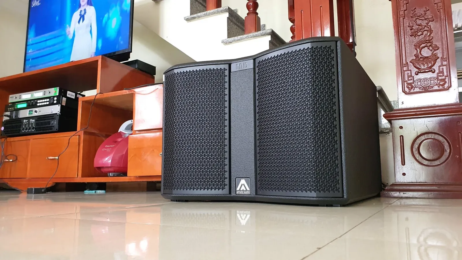 kiểm tra kết nối loa karaoke