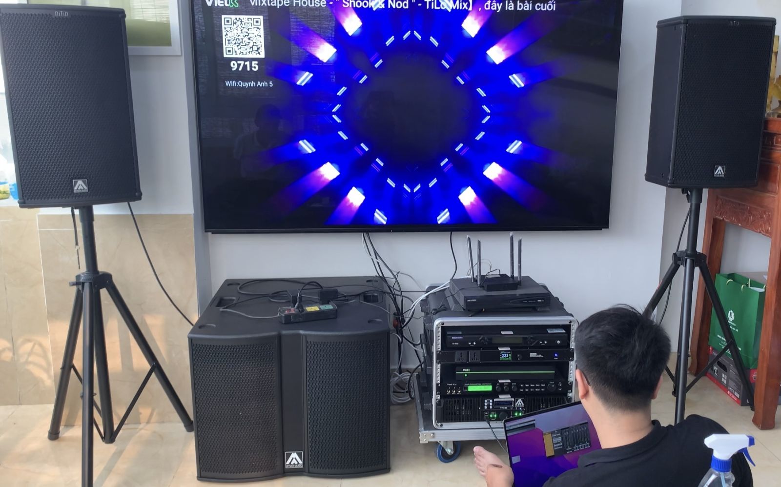 lắp đặt hệ thống âm thanh gia đình amate audio