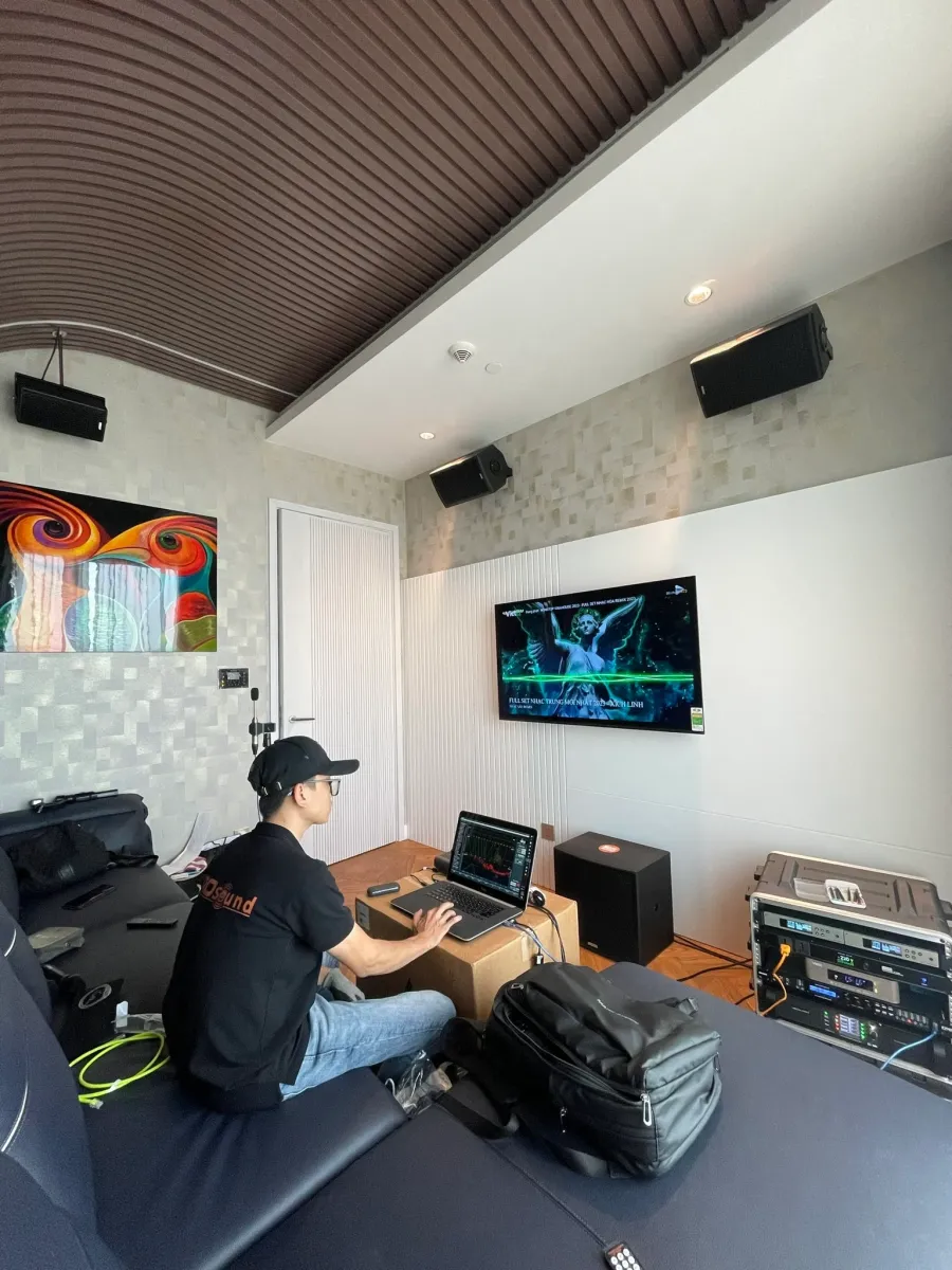 dàn karaoke gia đình tốt cho không gian 