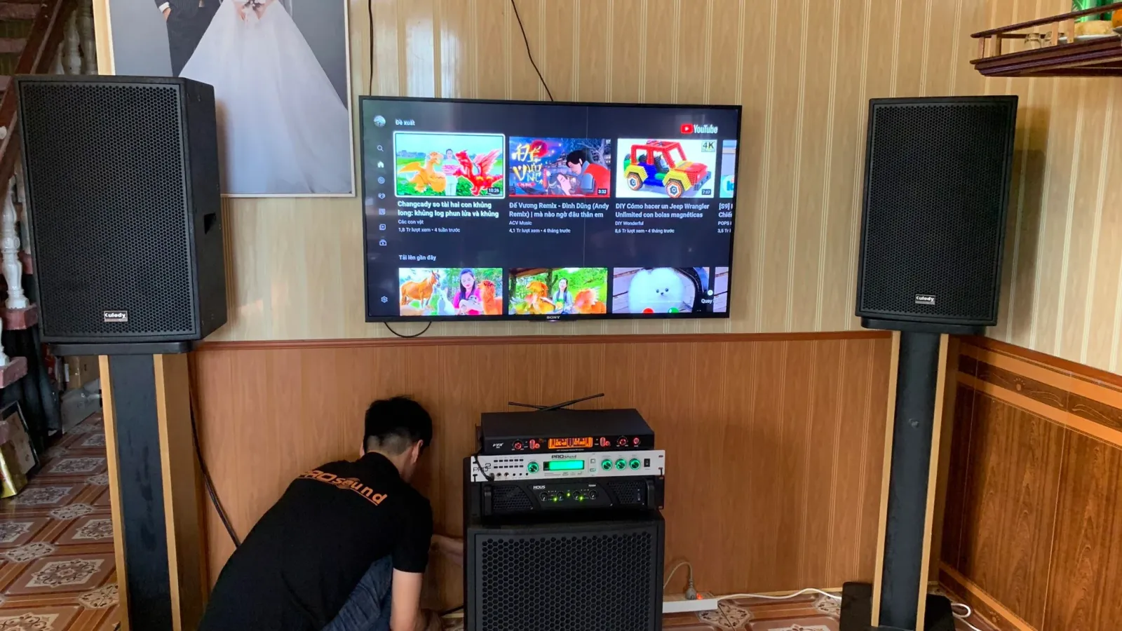 dàn karaoke gia đình tự tin mang đến âm thanh chân thực nhất