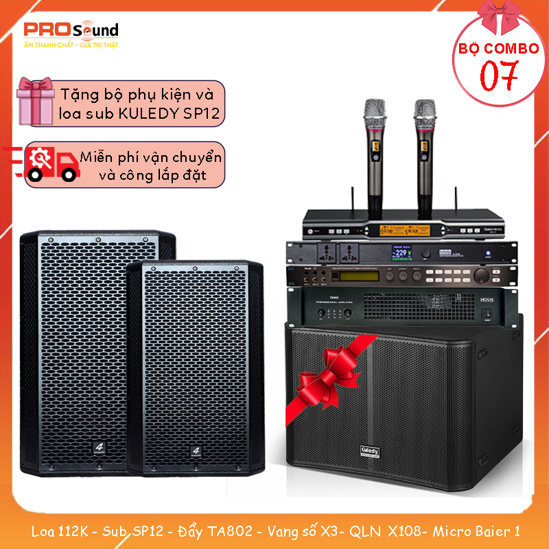 bộ khuyến mại loa 112k và sub sp12